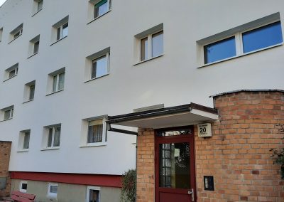 Docieplenie ścian zewnętrznych budynku przy ul.Rzeźniczej 16-24.
